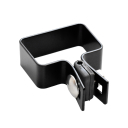 Endklemme für Pfosten ZnPVC 60x40mm schwarz M