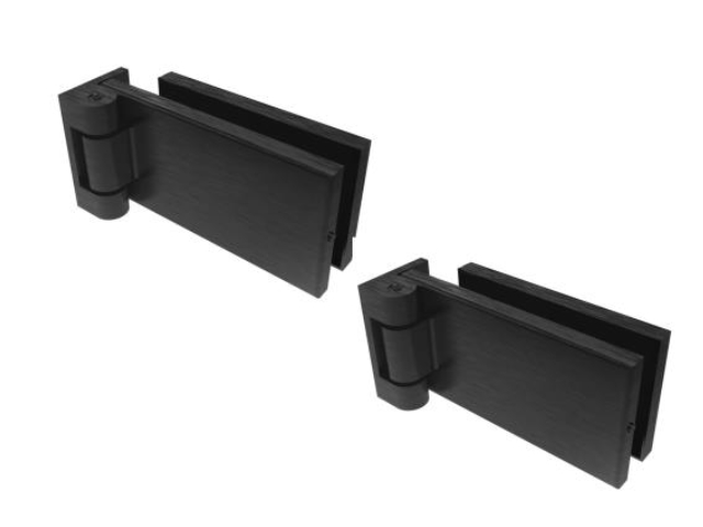 Glastürscharnier AISI304 BLACK