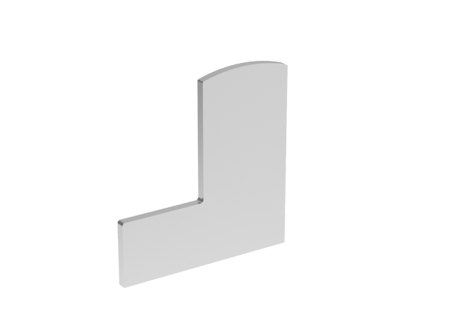 Endkappe für Aluprofil Al/0006-UNO-S-E