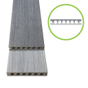 WPC padlódeszka 138x23x4000mm, Szürke/Világosszürke