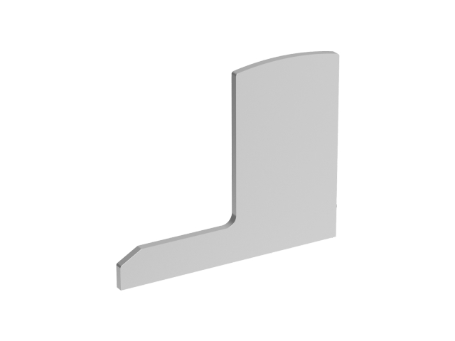Endkappe für Aluprofil AL/0018-S-E