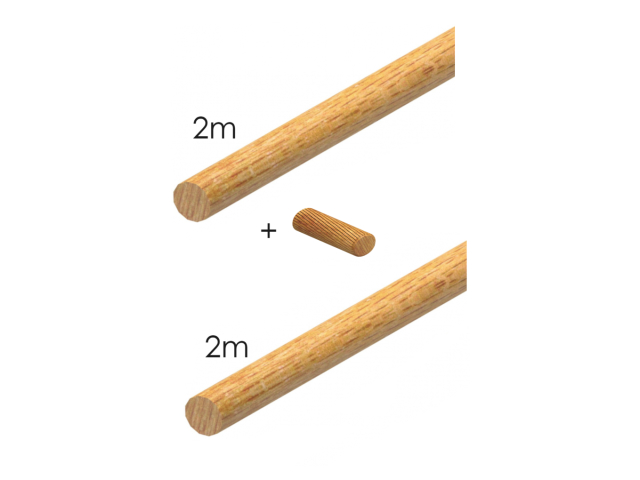 Handlauf - Buche, 2m+2m