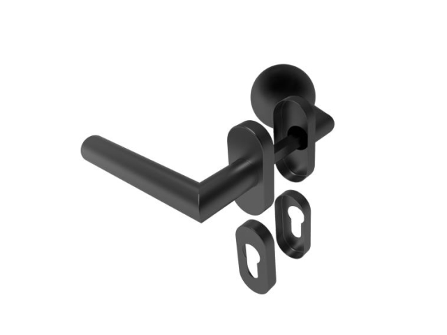 Türdrücker Edelstahl AISI 304, BLACK
