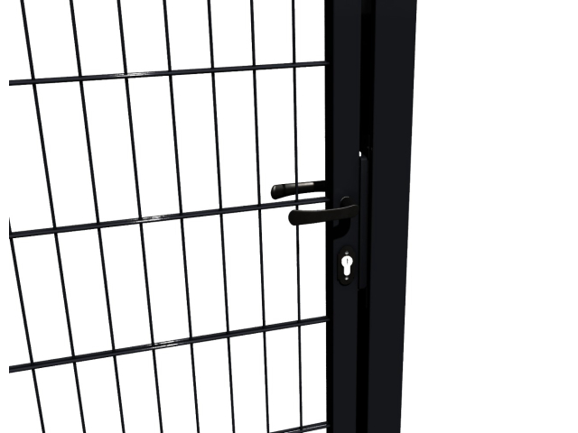 Bránka 1kr. 2D BOX ZnPVC 1000x1700mm RAL 9005 čierna matná