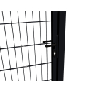Bránka 1kr. 2D BOX ZnPVC 1000x1700mm RAL 9005 čierna matná