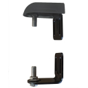 Adjustable hinge with anchoring flange