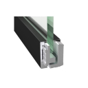 glazing profile 3m-set with cover BLACK H50