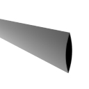 Aluminiowa żaluzja płotowa owalna 20x100-3000mm