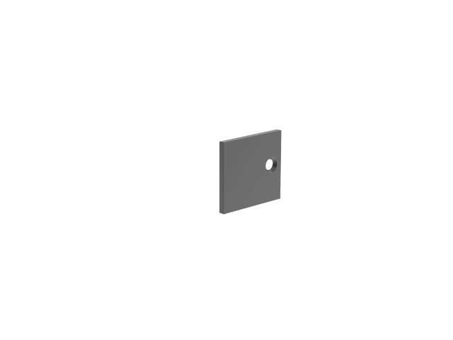 Aluminiumabdeckung für Adapter für 18-mm-Latten 40x38 R7016