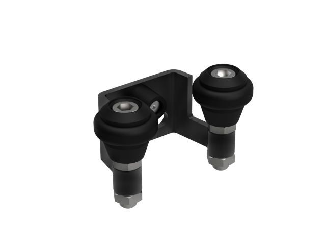Uchwyt bramy Zn, profile 40mm, czarny