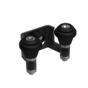 Uchwyt bramy Zn, profile 40mm, czarny
