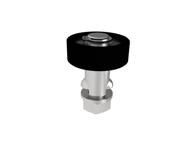 Plastic wheel, INOX,