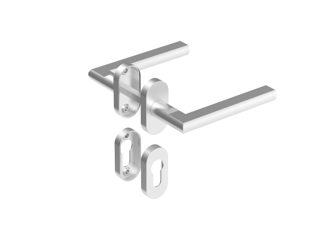 Türdrücker Edelstahl AISI 304, K320
