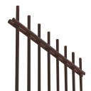 Hegesztett kerítéspanel N2D 2500x1630mm D5/4/5mm barna