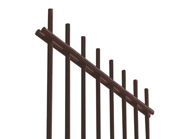Hegesztett kerítéspanel N2D 2500x1630mm D5/4/5mm barna