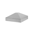 Aluminiowy daszek słupka 60x60 piramida - naturalny