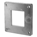 Aluminiowa płyta środkowa do słupka 100x100 naturalna