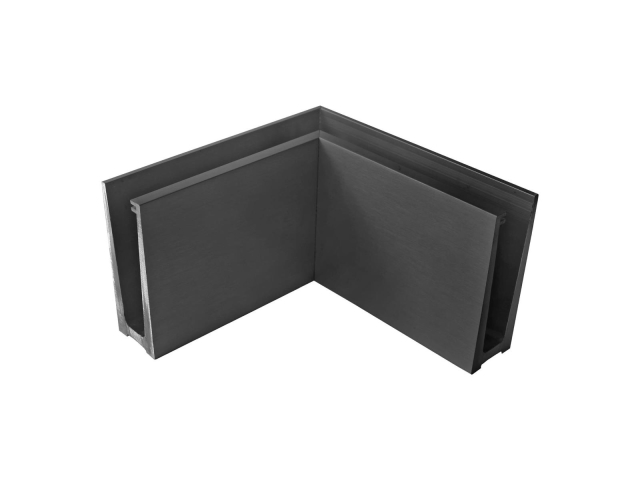 Ecke IN für Aluprofil mit Oberverankerung AL/ELOX/