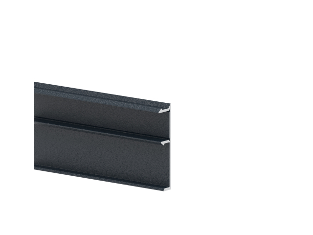 Aluminium-Zaunadapter für Füllungen - 6000mm Abdeckleiste