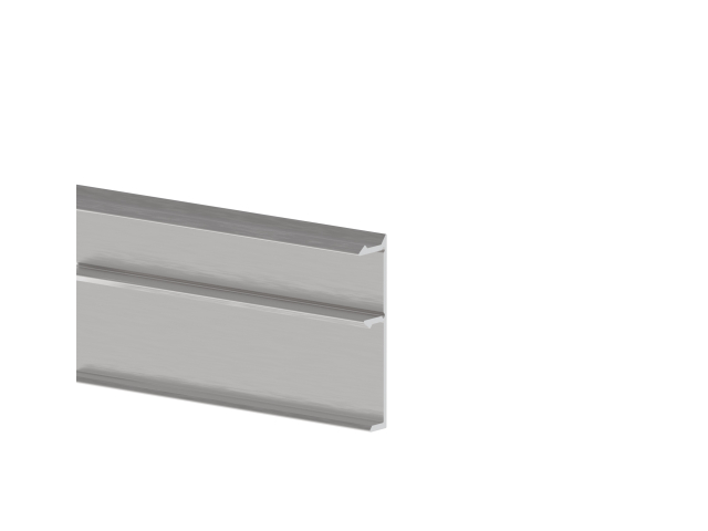 Alumínium kerítés adapter kitöltéshez - 6000mm takaróléc