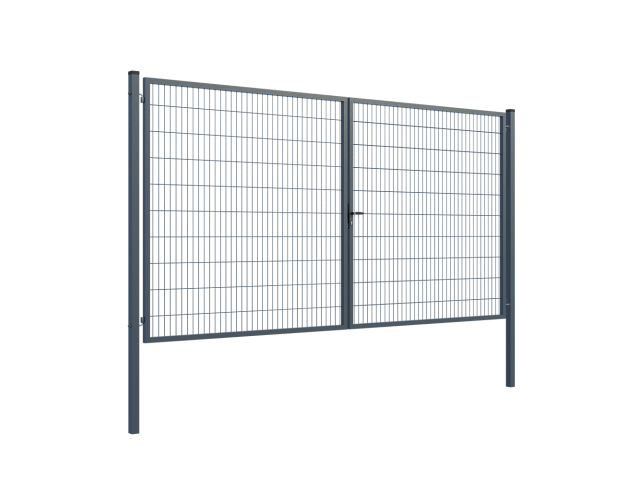 Brána 2kr. SQUARE ZnPVC 4000x2000mm, antracit