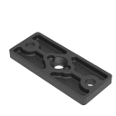 Edelstahl-Ankerplatte für Pfosten 50x60 R7016