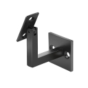 Handlaufhalter an die Wand - einstellbar, Schwarz, Fe