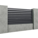 Ogrodzenie aluminiowe z lamelą 20x105, 1,2x2m
