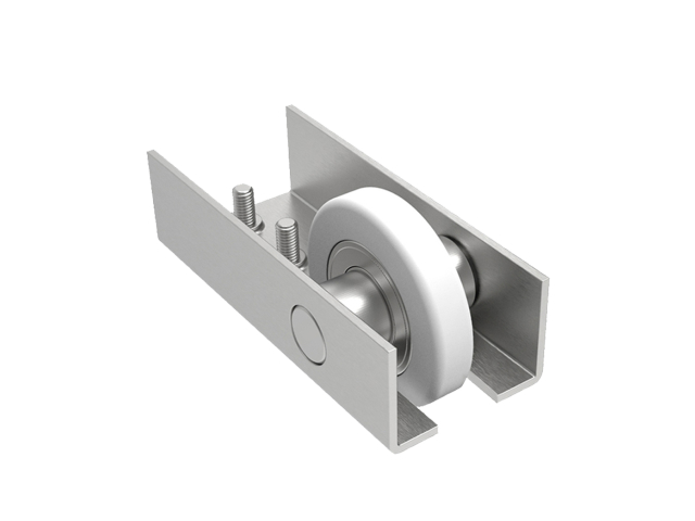 Edelstahlauflaufrolle profile 90x99mm