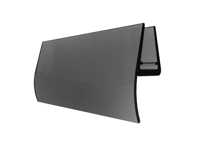 Dichtungsleiste unten - für Glastür black