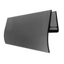 Dichtungsleiste unten - für Glastür black