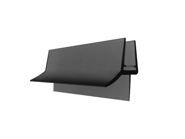 Dichtungsleiste unten - für Glastür black