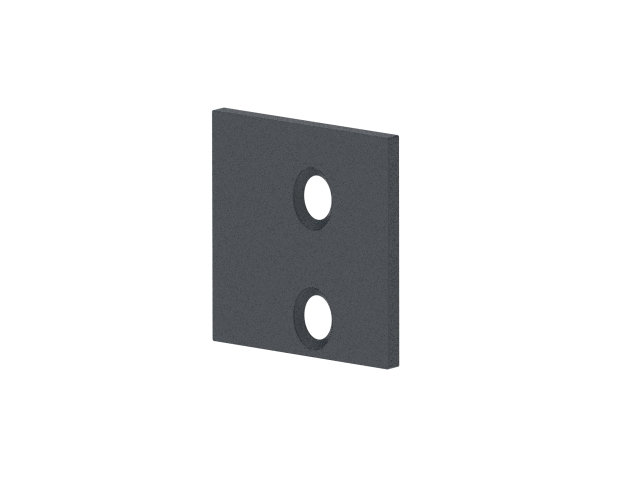 Aluminiumabdeckung des Adapters für Jalousien 66x40 R7016