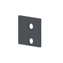 Aluminiumabdeckung des Adapters für Jalousien 66x40 R7016