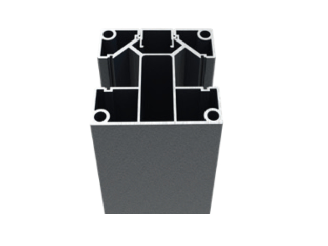 Aluminum fence post 70x70 for slat fillings - 2500mm R7016