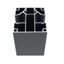 Aluminum fence post 70x70 for slat fillings - 2500mm R7016