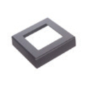 Coperchio adattatore in alluminio per lamelle 20-26 mm R7016