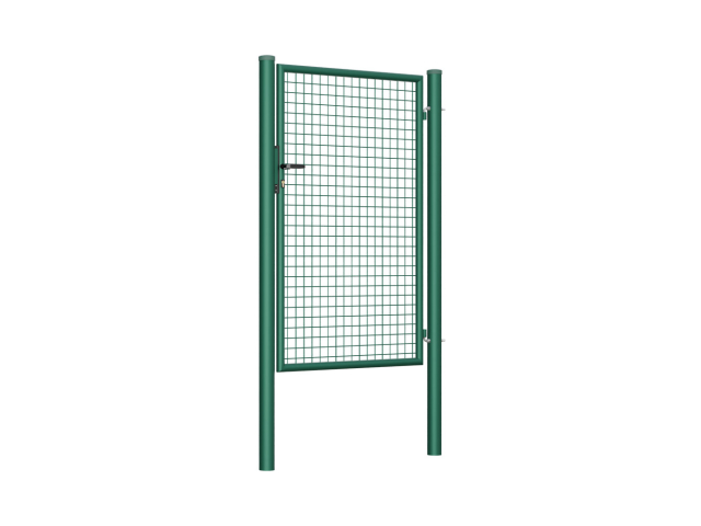 Bránka 1kr. ROUND ZnPVC 1000x1500mm, D75mm, zelená