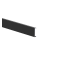 Aluminum U-adapter 25x25-6000mm R7016