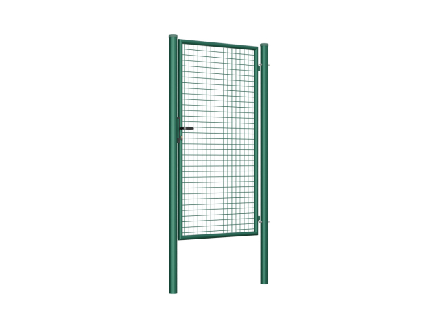 Bránka 1kr. ROUND ZnPVC 1000x1800mm, D75mm, zelená