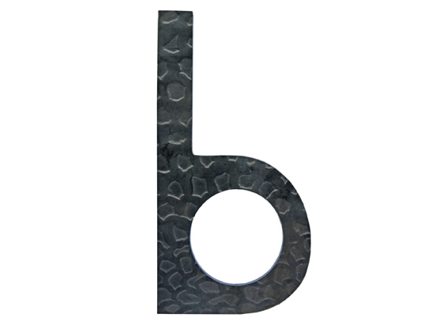 Forged letter "b" h120, t3mm