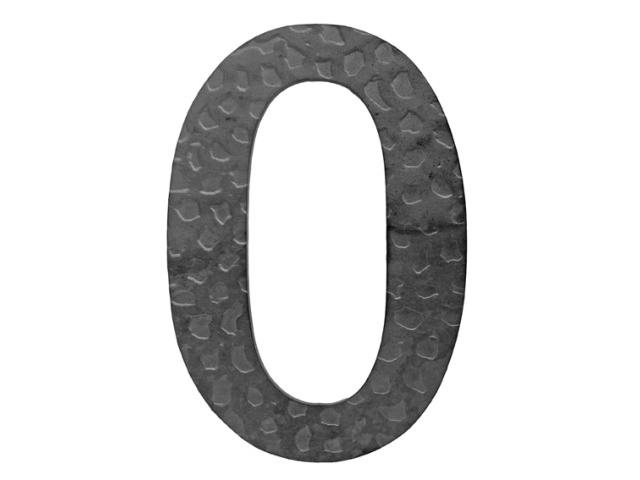 Forged letter "0" h120, t3mm