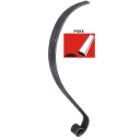 Madlo-voluta 200x600, P/015, 40x11mm