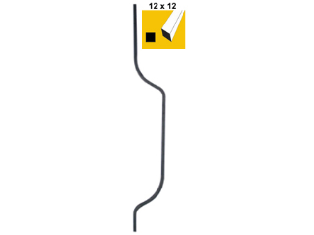 Tyčka zdobená h900, 12x12mm