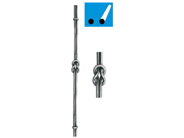 Forged rod h1020, b50, 2xD12mm