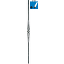 Decorated rod h900, b27, D12mm