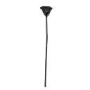 Rose h380, D65, d6 mm, black, Patina