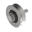 Schiebetorrolle mit V-Rille mit 2-Kugellager Zn, D
