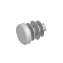 Végzáró dugó -szürke PVC, d12mm