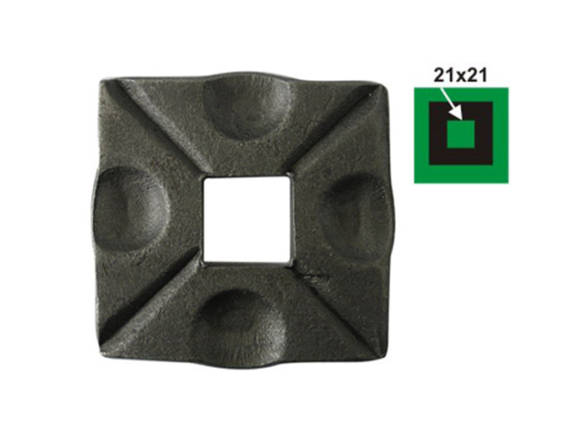Rozeta 70x70, 21x21, t6mm